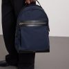 Leather-Trimmed Nylon Backpack - OU