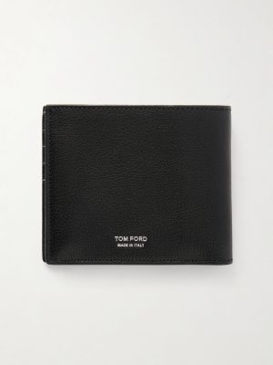 T Line Textured-Leather Bifold Wallet