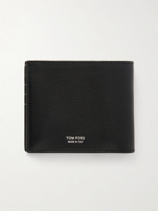 T Line Textured-Leather Bifold Wallet T Line Textured-Leather Bifold Wallet