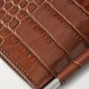 Croc-Effect Leather Billfold Wallet - CU Croc-Effect Leather Billfold Wallet - CU