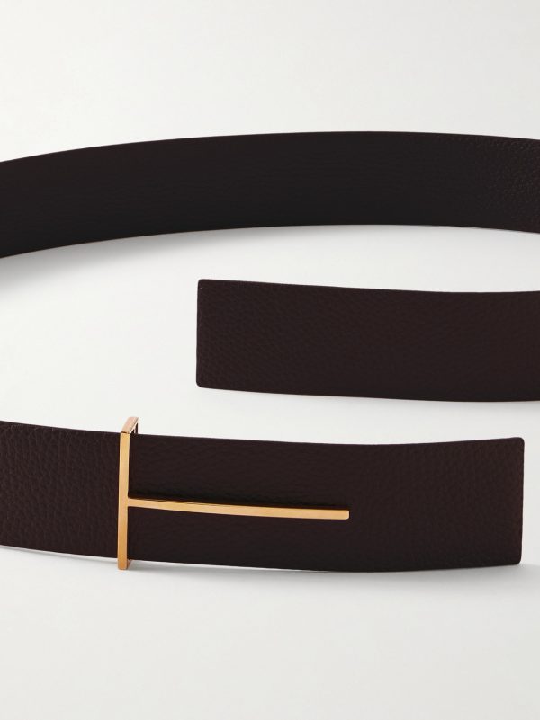 4cm Full-Grain Leather Belt - E1