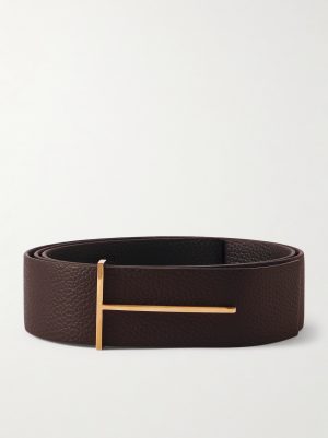 4cm Full-Grain Leather Belt