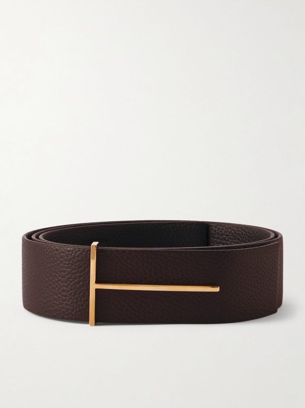4cm Full-Grain Leather Belt