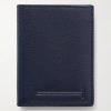 Pebble-Grain Leather Billfold Wallet - BK Pebble-Grain Leather Billfold Wallet - BK