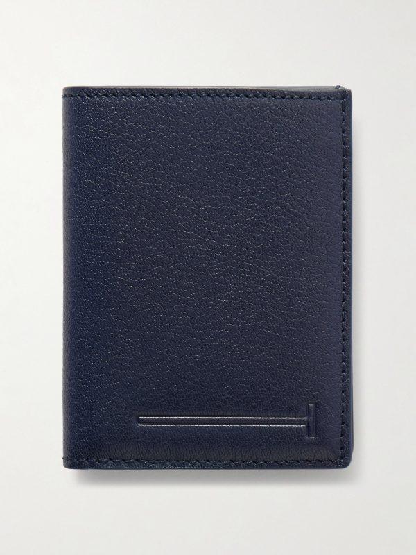 Pebble-Grain Leather Billfold Wallet - BK Pebble-Grain Leather Billfold Wallet - BK