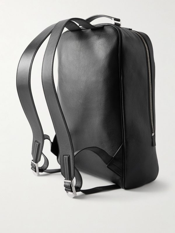 Full-Grain Leather Backpack - BK Full-Grain Leather Backpack - BK