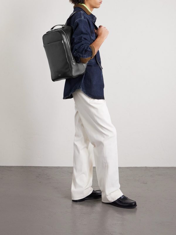 Full-Grain Leather Backpack - OU Full-Grain Leather Backpack - OU