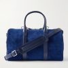 Leather-Trimmed Suede Weekend Bag Leather-Trimmed Suede Weekend Bag