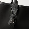 East-West Leather-Trimmed Cotton-Canvas Tote Bag - CU