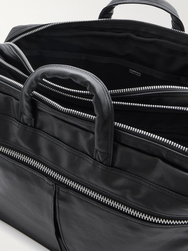 Free Style 2Way Coated-Canvas Briefcase - E1