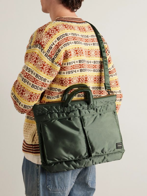 Tanker Helmet Short Nylon-Twill Tote Bag - E2 Tanker Helmet Short Nylon-Twill Tote Bag - E2