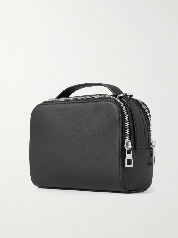 Camera Mini Logo-Appliquéd Leather Messenger Bag - BK Camera Mini Logo-Appliquéd Leather Messenger Bag - BK