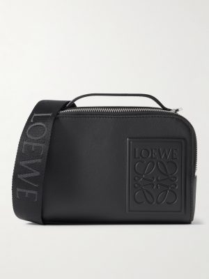 Camera Mini Logo-Appliquéd Leather Messenger Bag Camera Mini Logo-Appliquéd Leather Messenger Bag