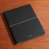 Large Logo-Print Full-Grain Cachemire Leather Notebook