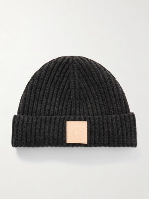Logo-Appliquéd Ribbed Cashmere Beanie Logo-Appliquéd Ribbed Cashmere Beanie