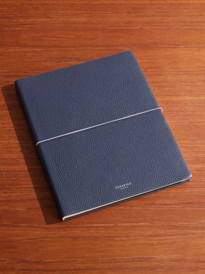 Large Logo-Print Full-Grain Cachemire Leather Notebook Large Logo-Print Full-Grain Cachemire Leather Notebook
