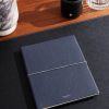 Large Logo-Print Full-Grain Cachemire Leather Notebook - OU Large Logo-Print Full-Grain Cachemire Leather Notebook - OU