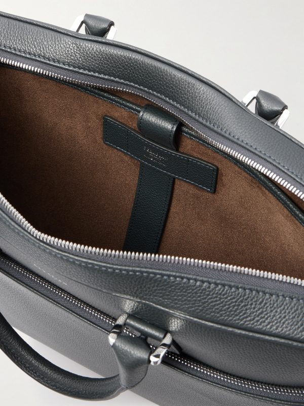 Cachemire Full-Grain Leather Briefcase - E1 Cachemire Full-Grain Leather Briefcase - E1