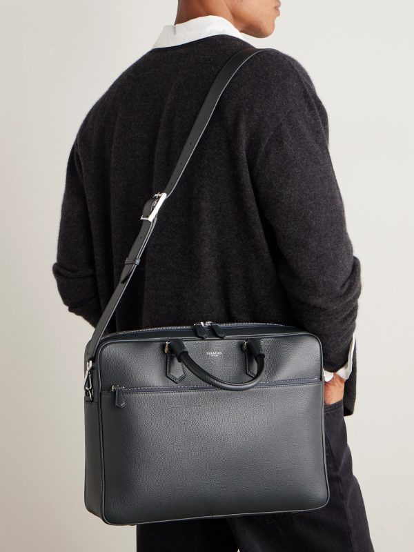 Cachemire Full-Grain Leather Briefcase - E2 Cachemire Full-Grain Leather Briefcase - E2