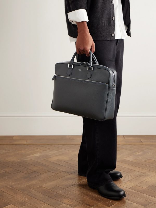 Cachemire Full-Grain Leather Briefcase - OU Cachemire Full-Grain Leather Briefcase - OU