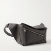 Puzzle Edge Small Leather Belt Bag