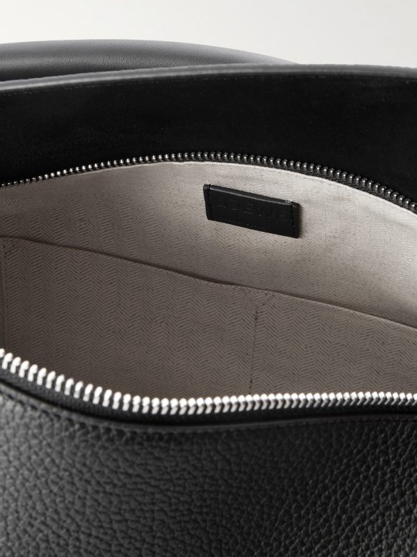 Puzzle Edge Large Logo-Debossed Full-Grain Leather Messenger Bag - E1 Puzzle Edge Large Logo-Debossed Full-Grain Leather Messenger Bag - E1