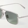 DiorBlackSuit S17U D-Frame Silver-Tone Sunglasses - CU
