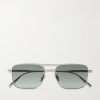 DiorBlackSuit S17U D-Frame Silver-Tone Sunglasses