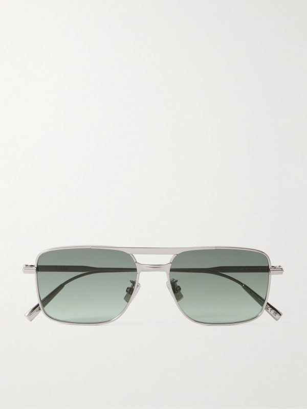 DiorBlackSuit S17U D-Frame Silver-Tone Sunglasses