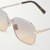 CD Diamond S4U Geometric Silver-Tone and Tortoiseshell Acetate Sunglasses - CU CD Diamond S4U Geometric Silver-Tone and Tortoiseshell Acetate Sunglasses - CU