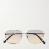 CD Diamond S4U Geometric Silver-Tone and Tortoiseshell Acetate Sunglasses CD Diamond S4U Geometric Silver-Tone and Tortoiseshell Acetate Sunglasses