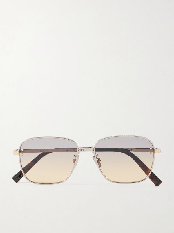 CD Diamond S4U Geometric Silver-Tone and Tortoiseshell Acetate Sunglasses CD Diamond S4U Geometric Silver-Tone and Tortoiseshell Acetate Sunglasses