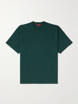Logo-Embroidered Cotton-Jersey T-Shirt Logo-Embroidered Cotton-Jersey T-Shirt
