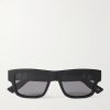 Dior Oblique S3I Rectangular-Frame Acetate Sunglasses