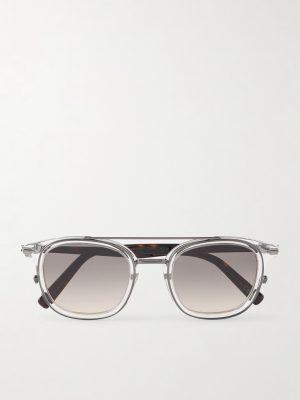 DiorBlackSuit S14I Square-Frame Acetate and Silver-Tone Sunglasses DiorBlackSuit S14I Square-Frame Acetate and Silver-Tone Sunglasses