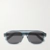 CD Icon A1I Aviator-Style Acetate Sunglasses CD Icon A1I Aviator-Style Acetate Sunglasses
