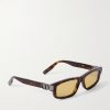 CD Icon S2I Rectangular-Frame Tortoiseshell Acetate Sunglasses - FR