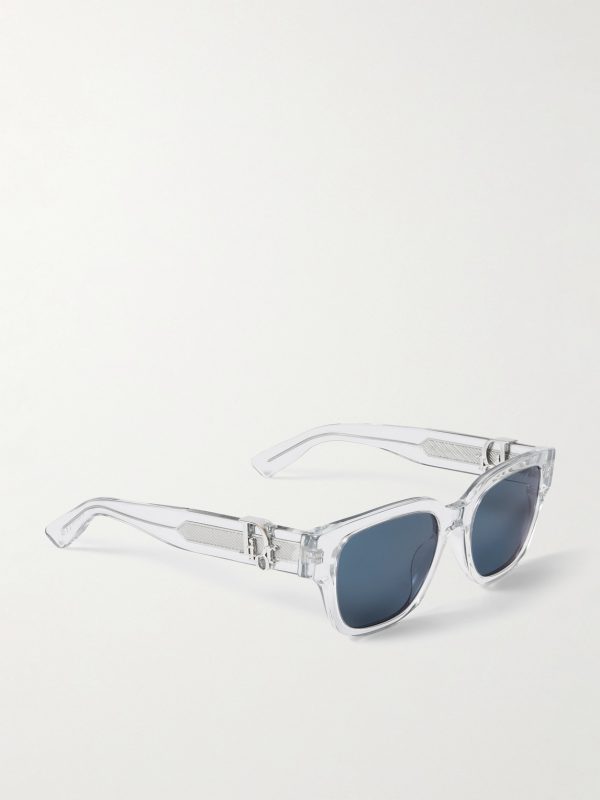 Dior Oblique S1I Transparent Square Acetate Sunglasses - FR Dior Oblique S1I Transparent Square Acetate Sunglasses - FR
