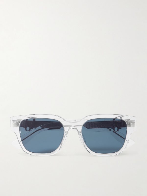 Dior Oblique S1I Transparent Square Acetate Sunglasses Dior Oblique S1I Transparent Square Acetate Sunglasses