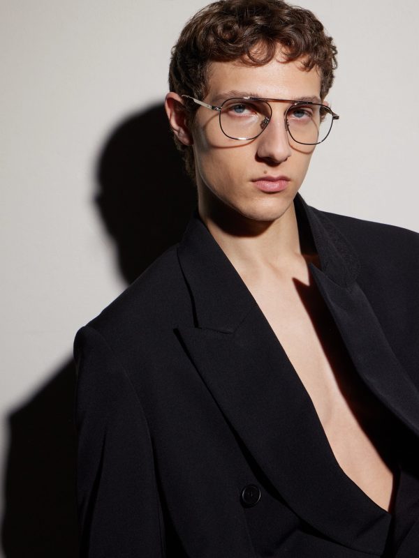 DiorBotanicaO S6U Geometric Silver-Tone Glasses - BK