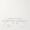 DiorBotanicaO S6U Geometric Silver-Tone Glasses