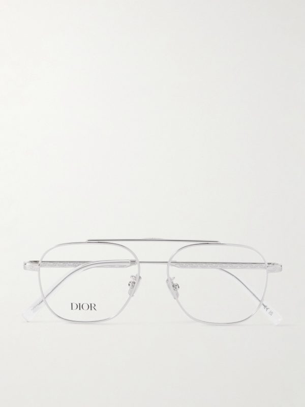 DiorBotanicaO S6U Geometric Silver-Tone Glasses
