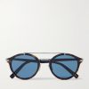DiorBlackSuit R7U Tortoiseshell Acetate and Silver-Tone Round-Frame Sunglasses DiorBlackSuit R7U Tortoiseshell Acetate and Silver-Tone Round-Frame Sunglasses
