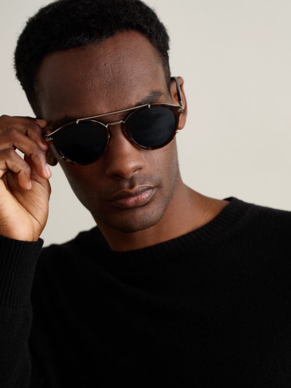DiorBlackSuit R7U Tortoiseshell Acetate and Silver-Tone Round-Frame Sunglasses - OU DiorBlackSuit R7U Tortoiseshell Acetate and Silver-Tone Round-Frame Sunglasses - OU