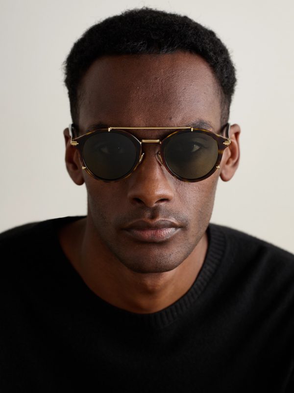 DiorBlackSuit R7U Tortoiseshell Acetate and Gold-Tone Round-Frame Sunglasses - OU DiorBlackSuit R7U Tortoiseshell Acetate and Gold-Tone Round-Frame Sunglasses - OU
