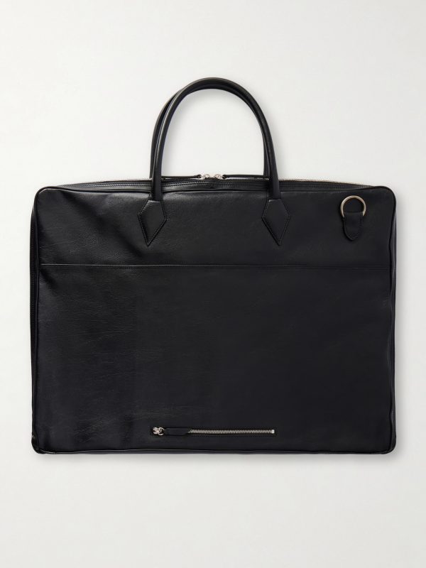 Closer Full-Grain Leather Suit Carrier - BK Closer Full-Grain Leather Suit Carrier - BK
