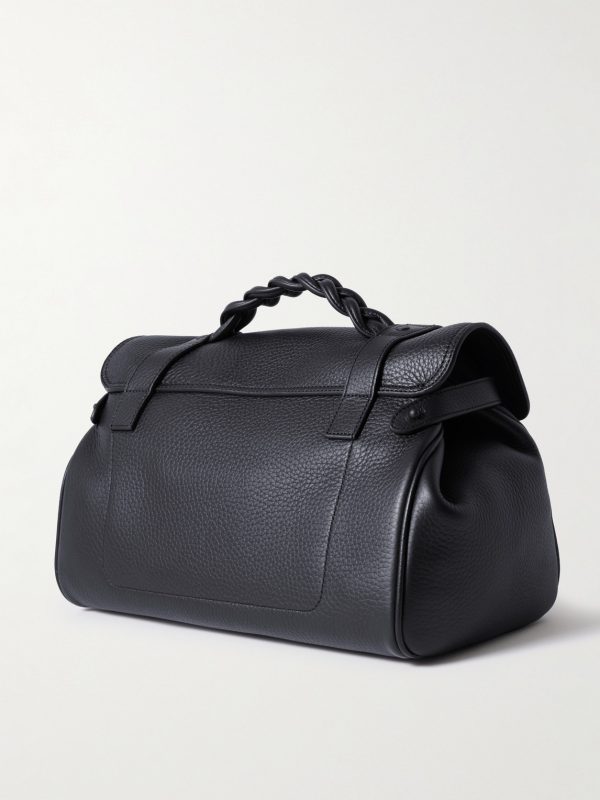 Alexa Full-Grain Leather Messenger Bag - BK Alexa Full-Grain Leather Messenger Bag - BK