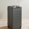 #MY4810 Extreme 3.0 Leather-Trimmed Polycarbonate Check-In Suitcase - BK #MY4810 Extreme 3.0 Leather-Trimmed Polycarbonate Check-In Suitcase - BK
