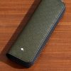 Textured-Leather Pen Pouch Textured-Leather Pen Pouch