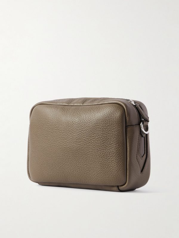 Full-Grain Leather Messenger Bag - BK